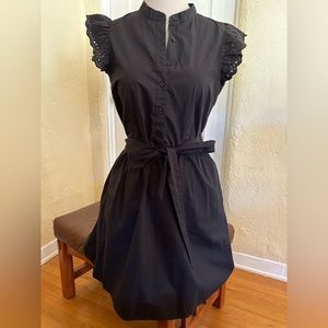Who What Wear Black Cotton short dress sz small